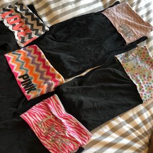 FIVE pairs of victoria secret leggings!